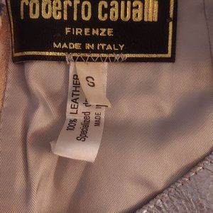 Roberto Cavalli Genuine Leather Skirt .....SMALL